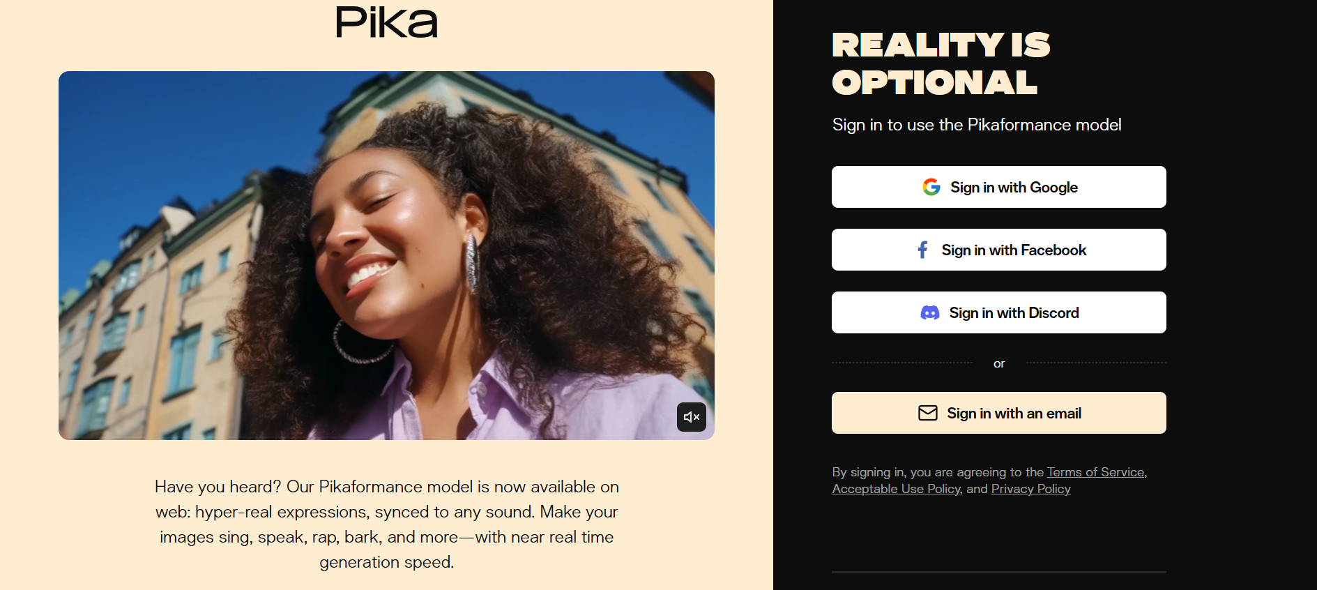 Pika Labs website