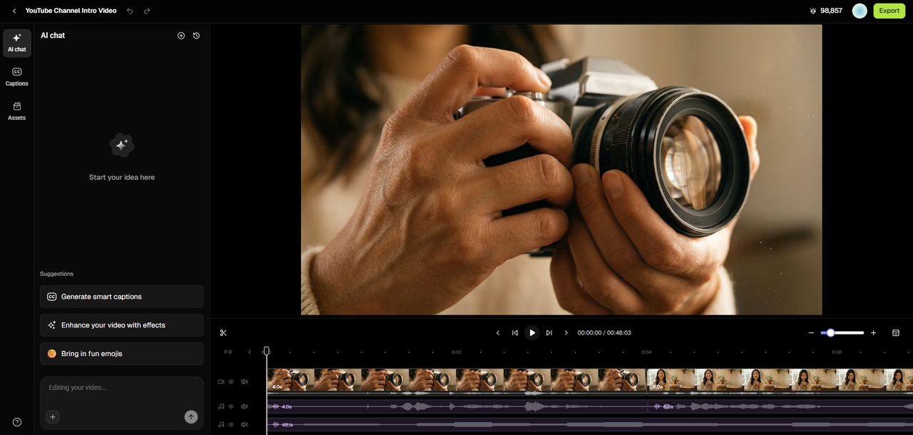 Export instantly