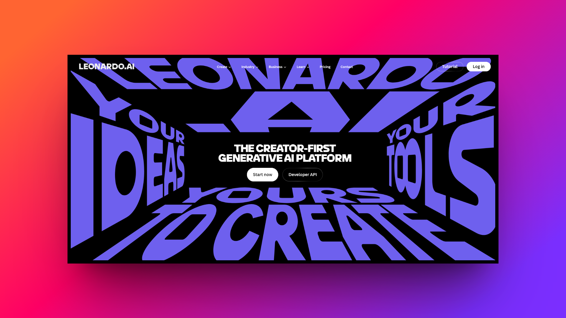 Leonardo AI official website
