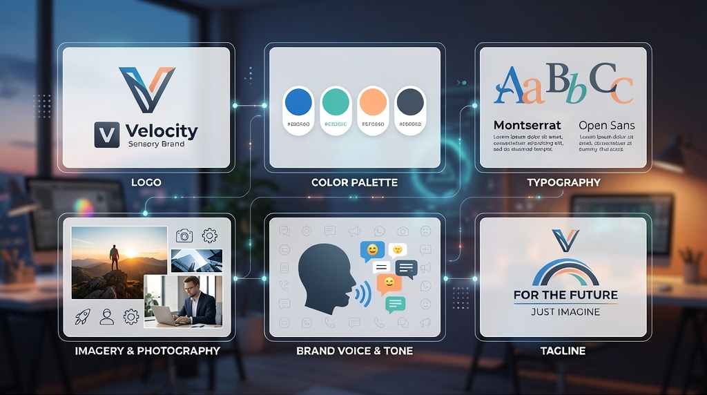 The core elements of brand visual identity