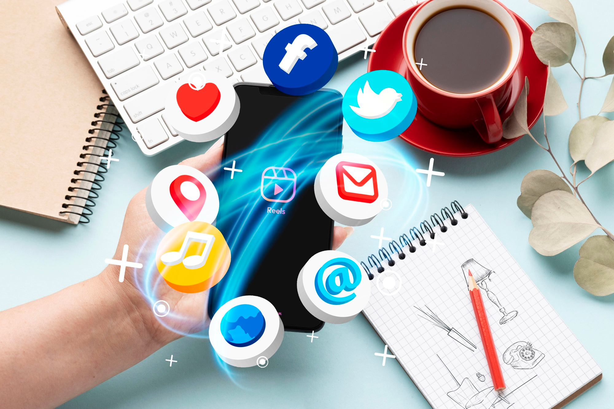 Offer AI-based social media management