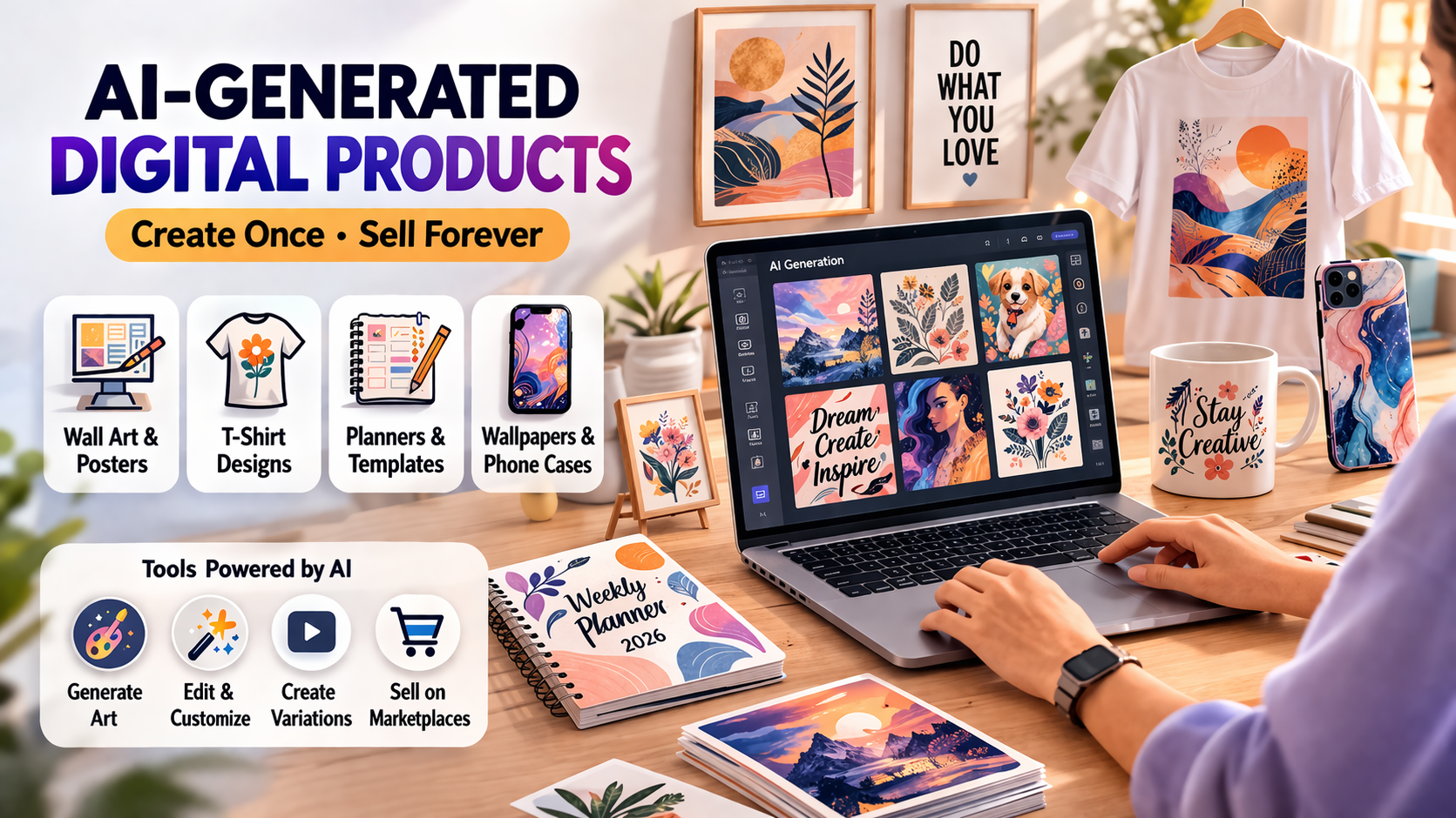 Sell AI-generated digital products