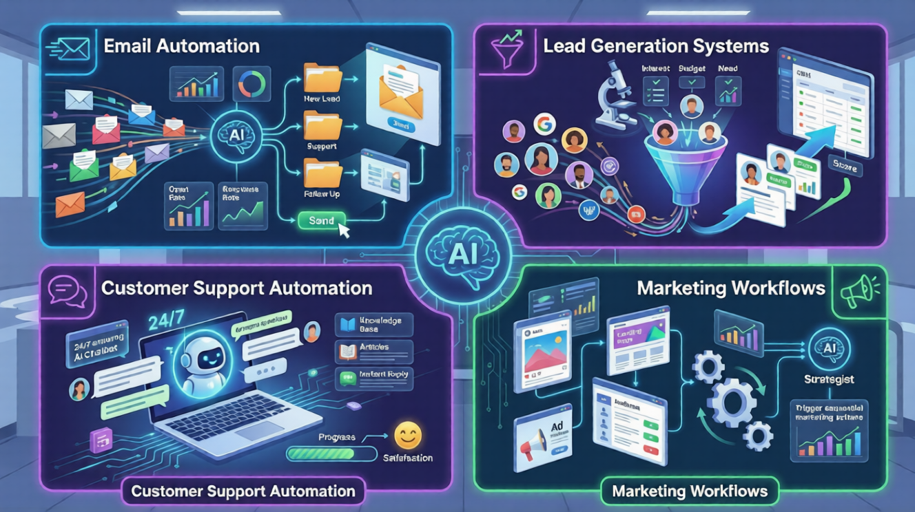 Provide AI automation services for businesses