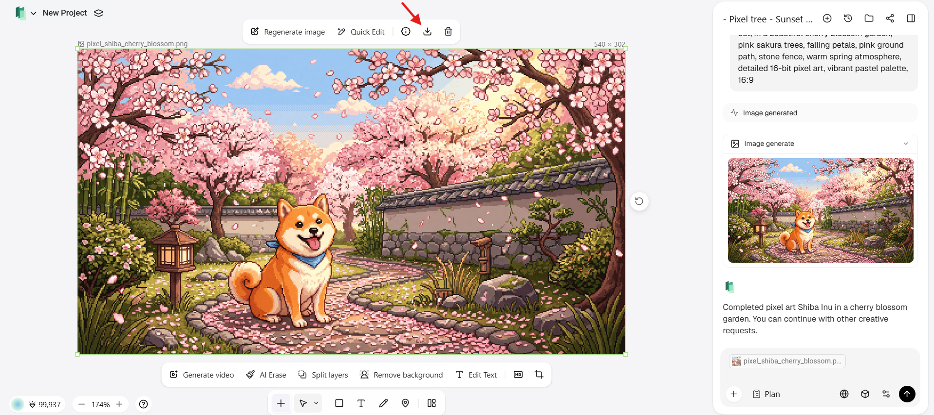 Refine and download