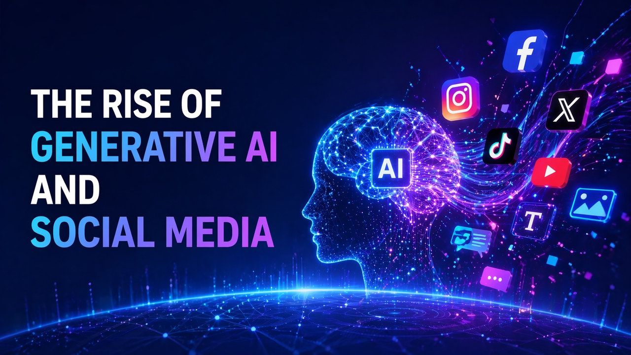 The rise of generative AI and social media
