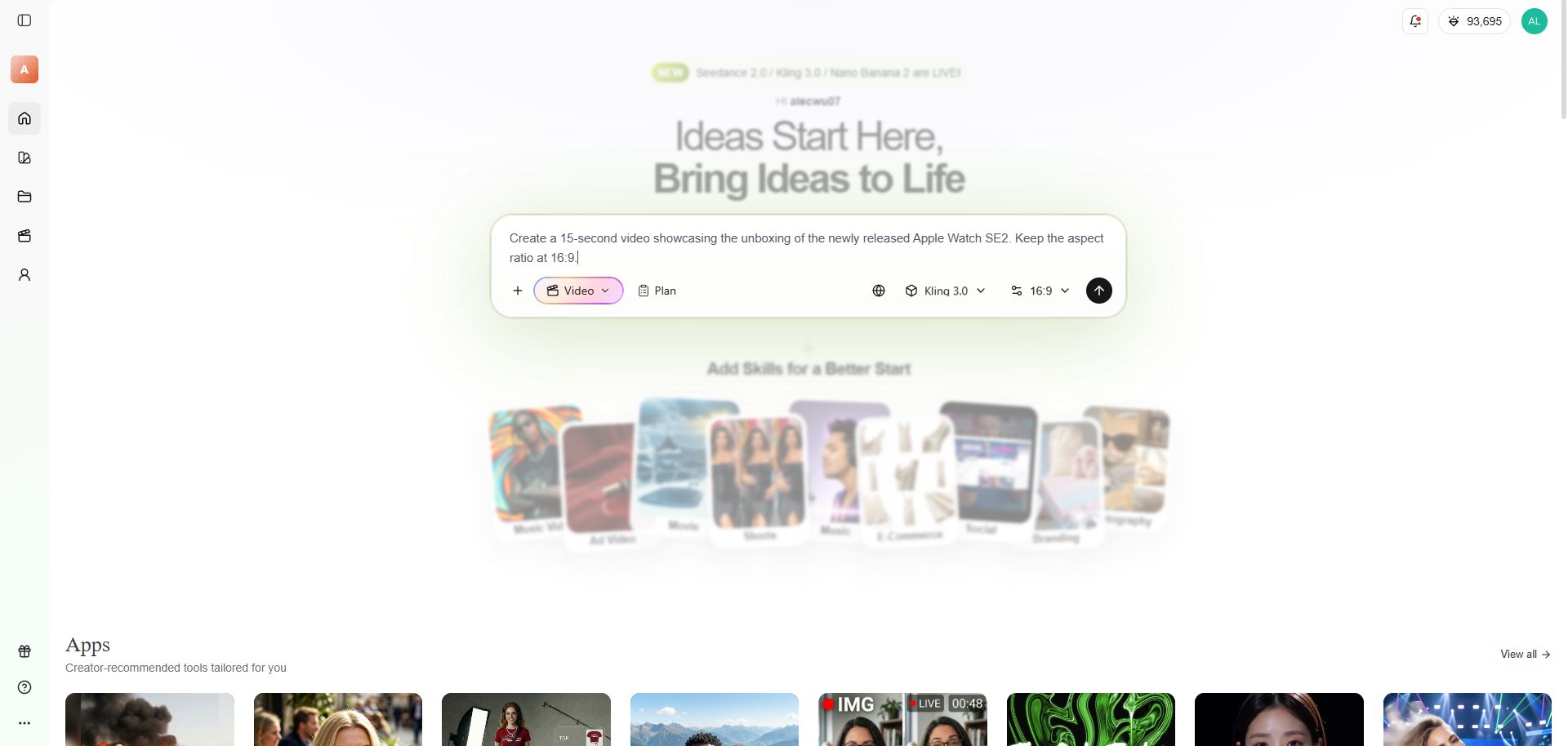Provide prompt to create your marketing video