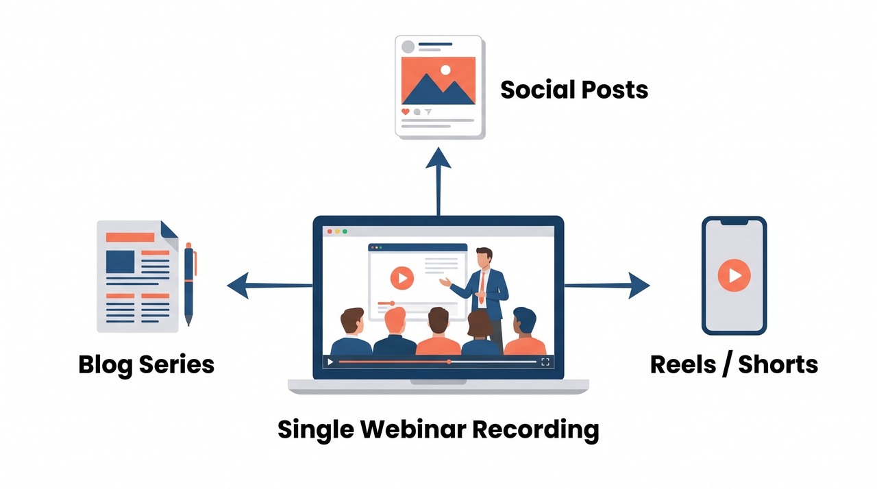 Webinar → Blog series and short videos