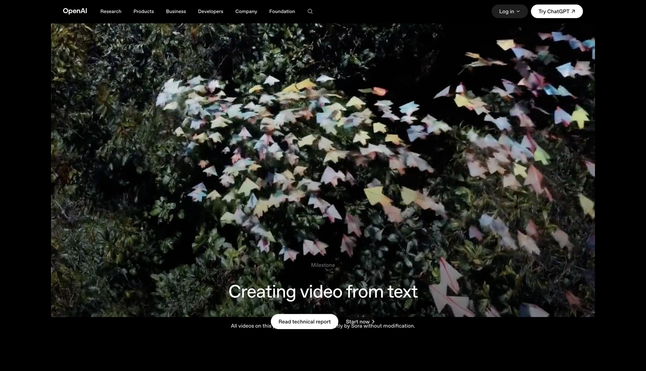 Sora (OpenAI) — Best for Cinematic Realism 