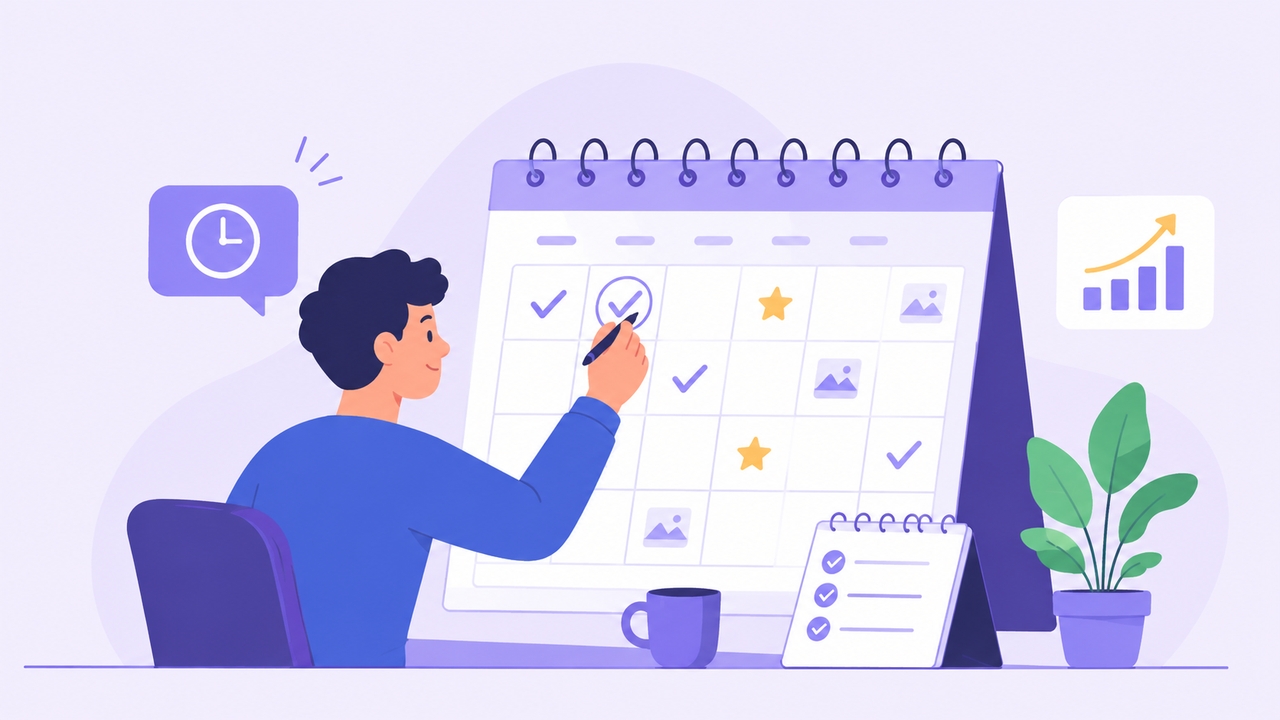 Maintain a consistent posting schedule