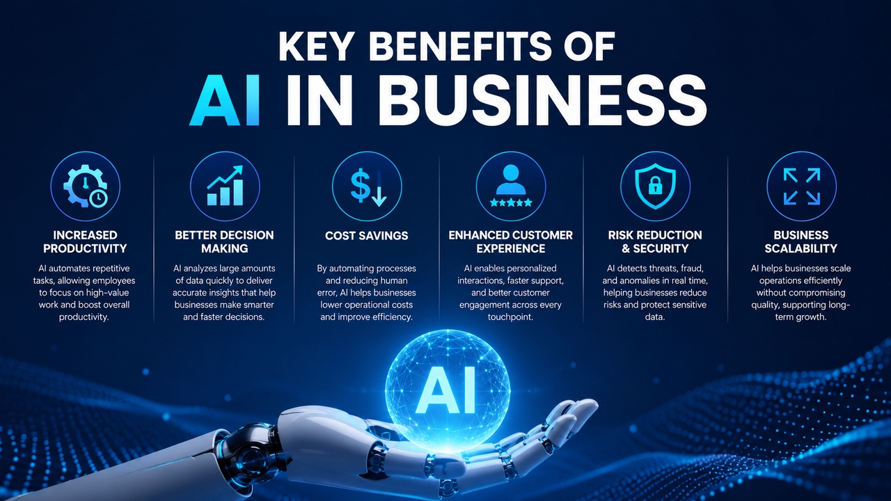 Key benefits of AI in business
