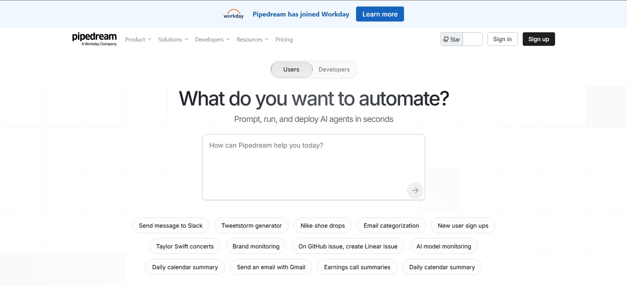 Developer workflow automation tool