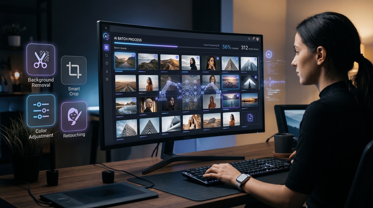 What is the best AI photo batch editor
