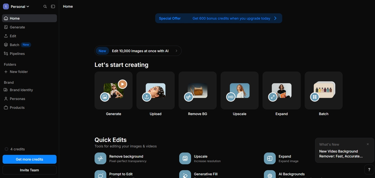 Pixelcut: AI batch photo editing tools