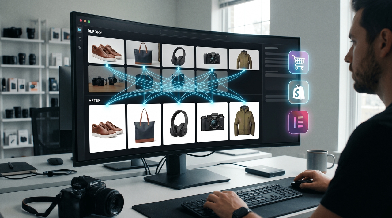 Best AI for batch photo editing in e-commerce