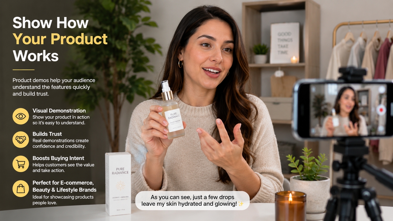 Show how your product or service works