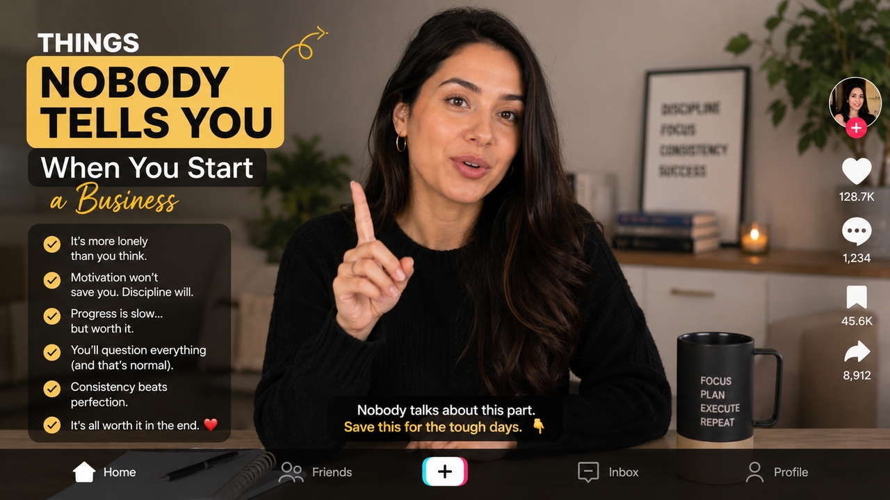 Post "things nobody tells you" videos