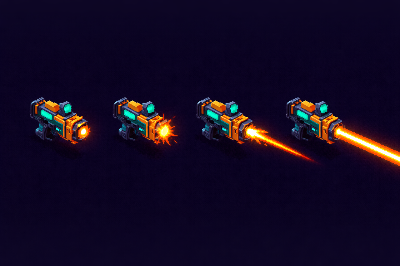 Pixel weapon
