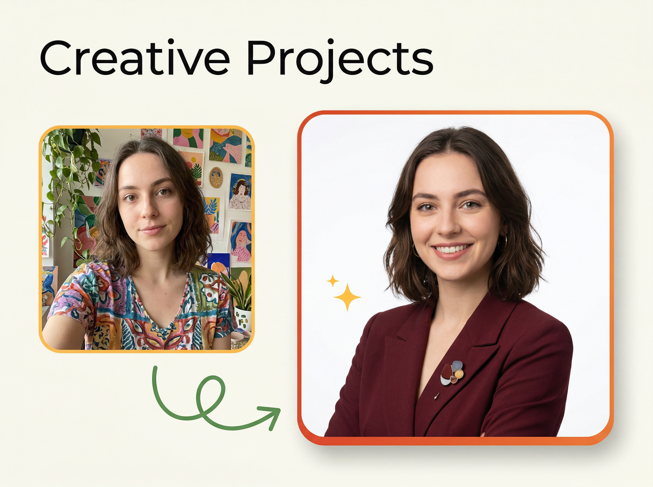 Create photos for any creative project 
