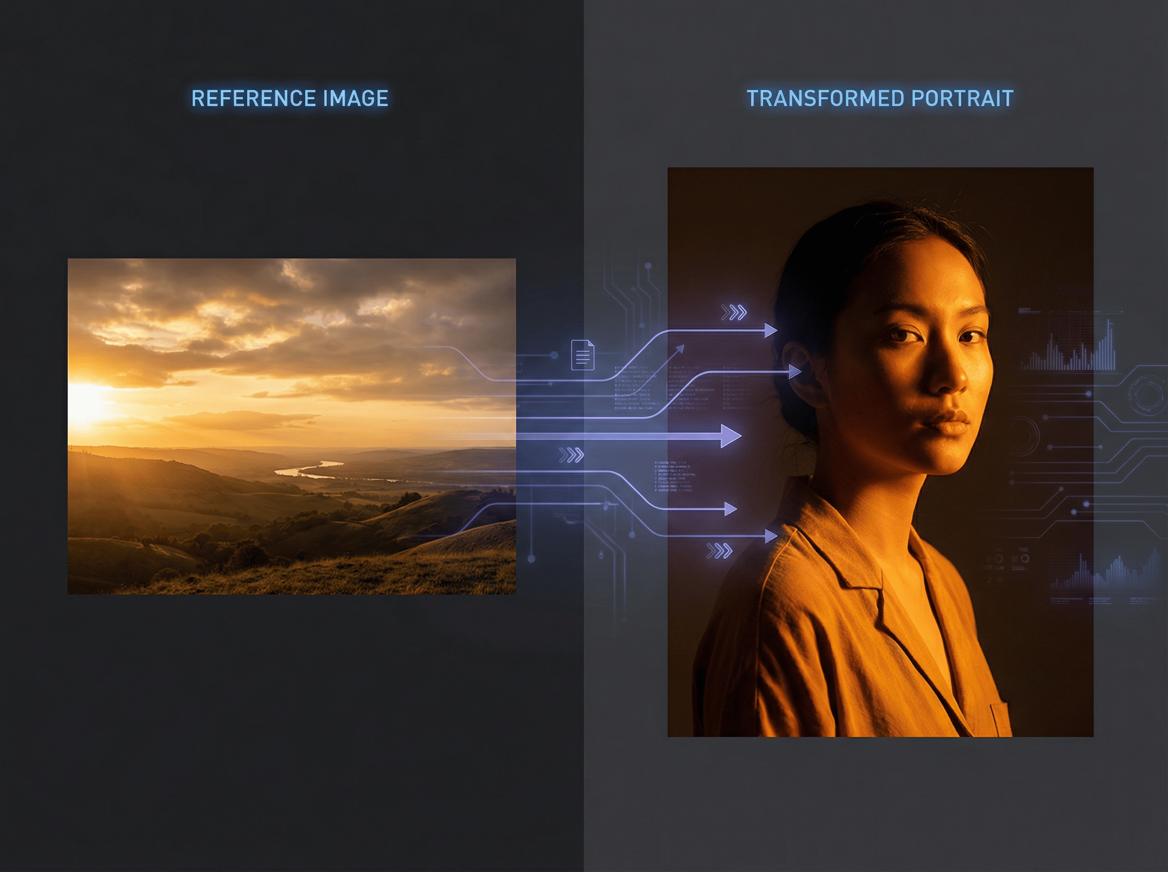Upload reference image to guide AI editing