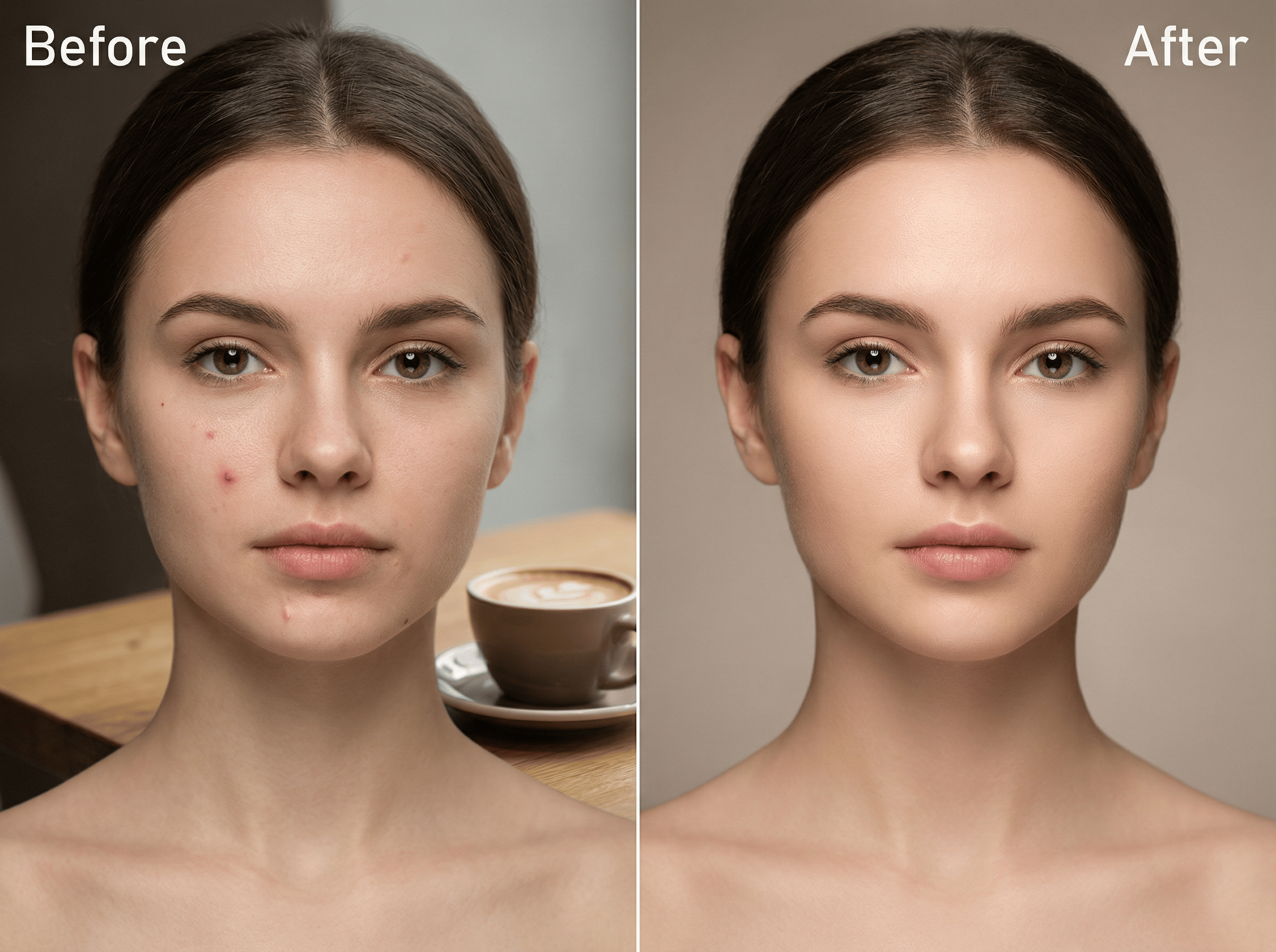 Erase objects or blemishes