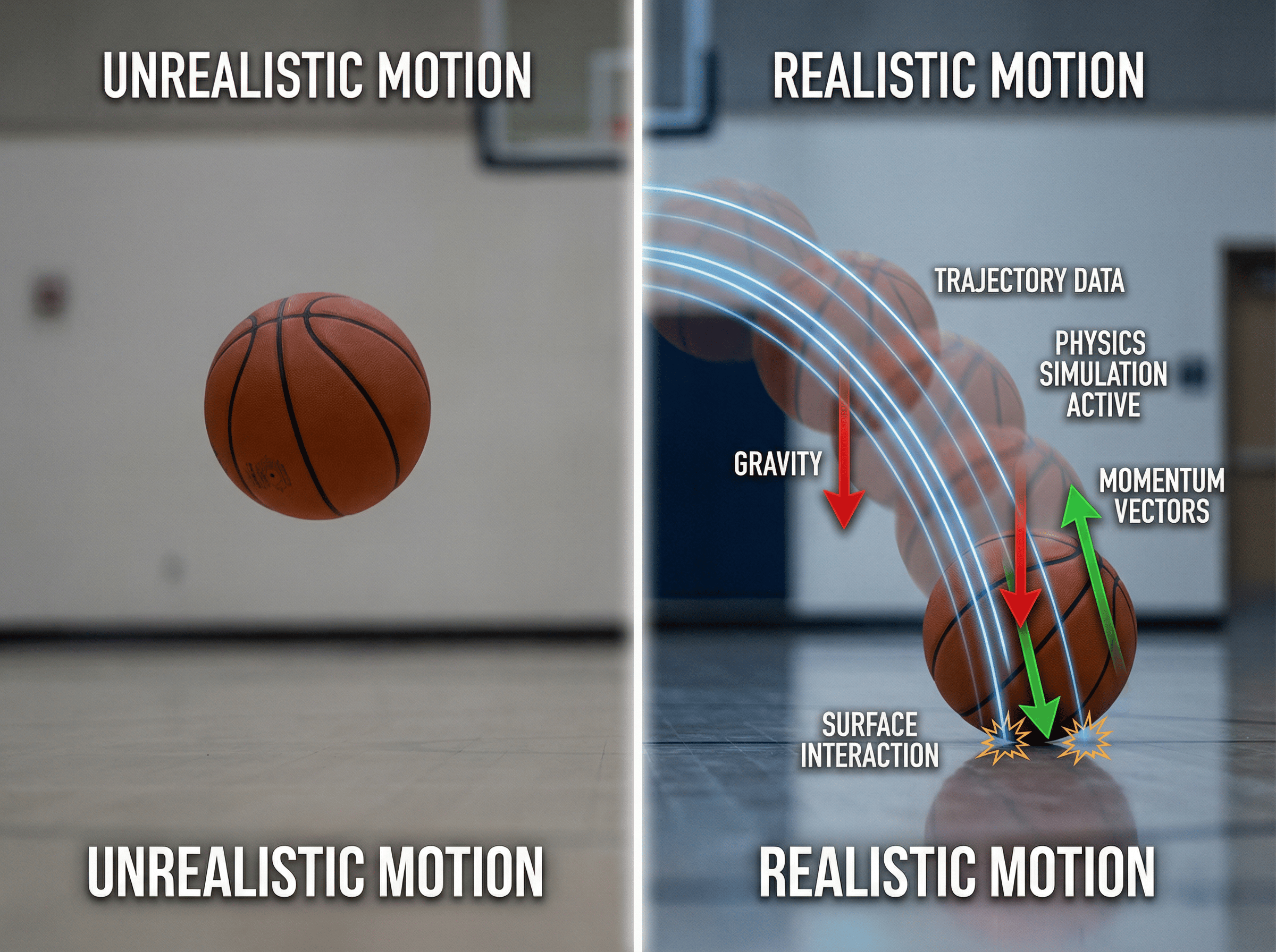 More lifelike motion