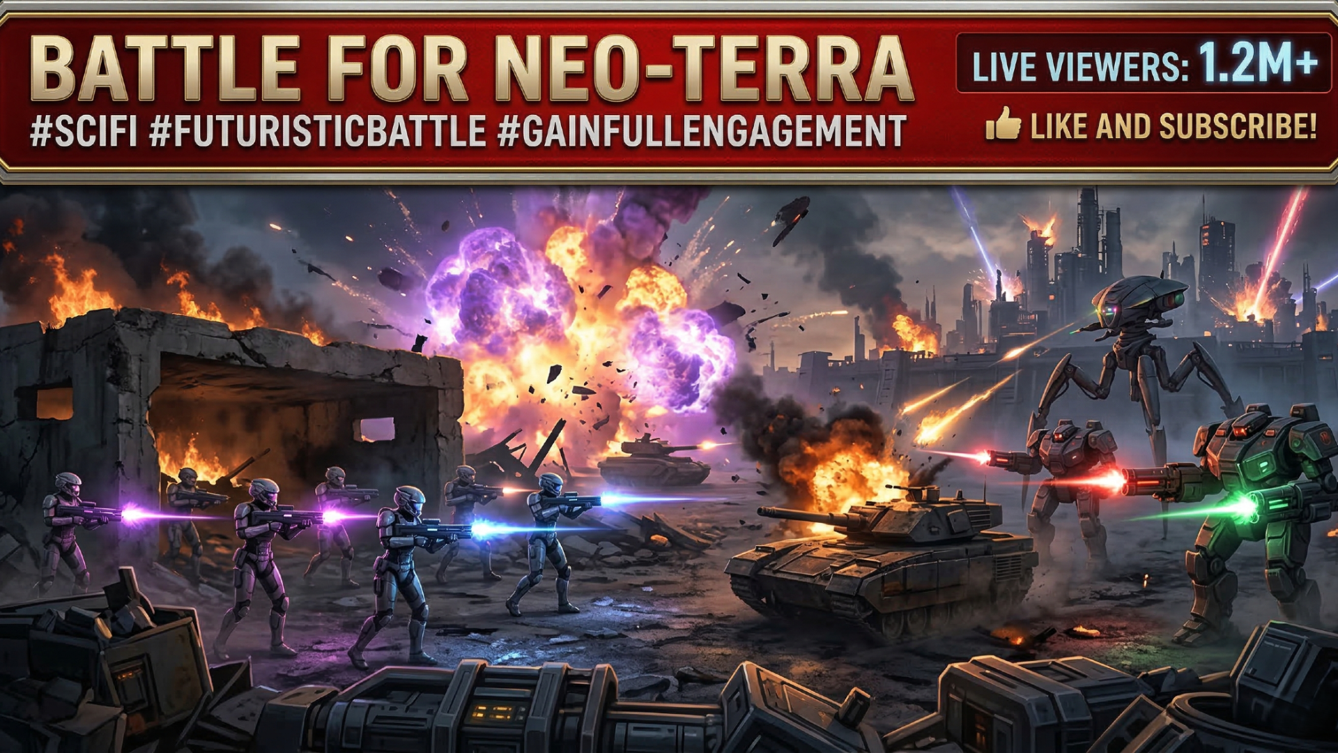 Dynamic YouTube thumbnail for gamers