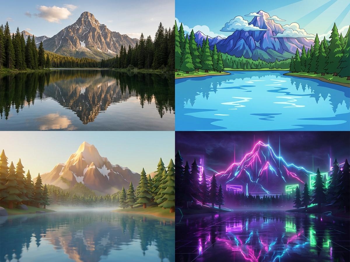 Apply new colors or artistic styles
