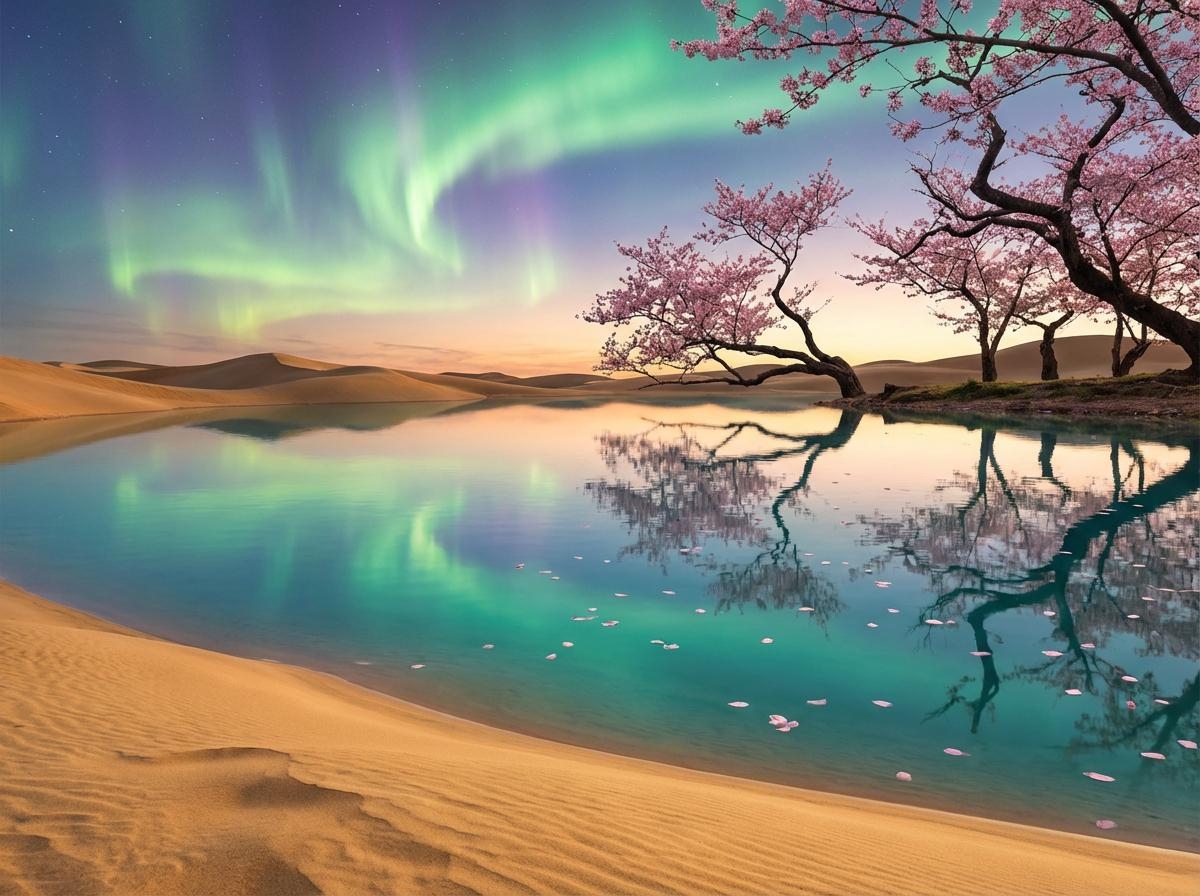 Blending multiple images into one scene