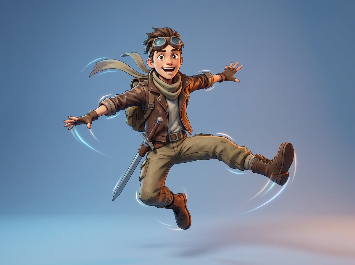 Animated video scene