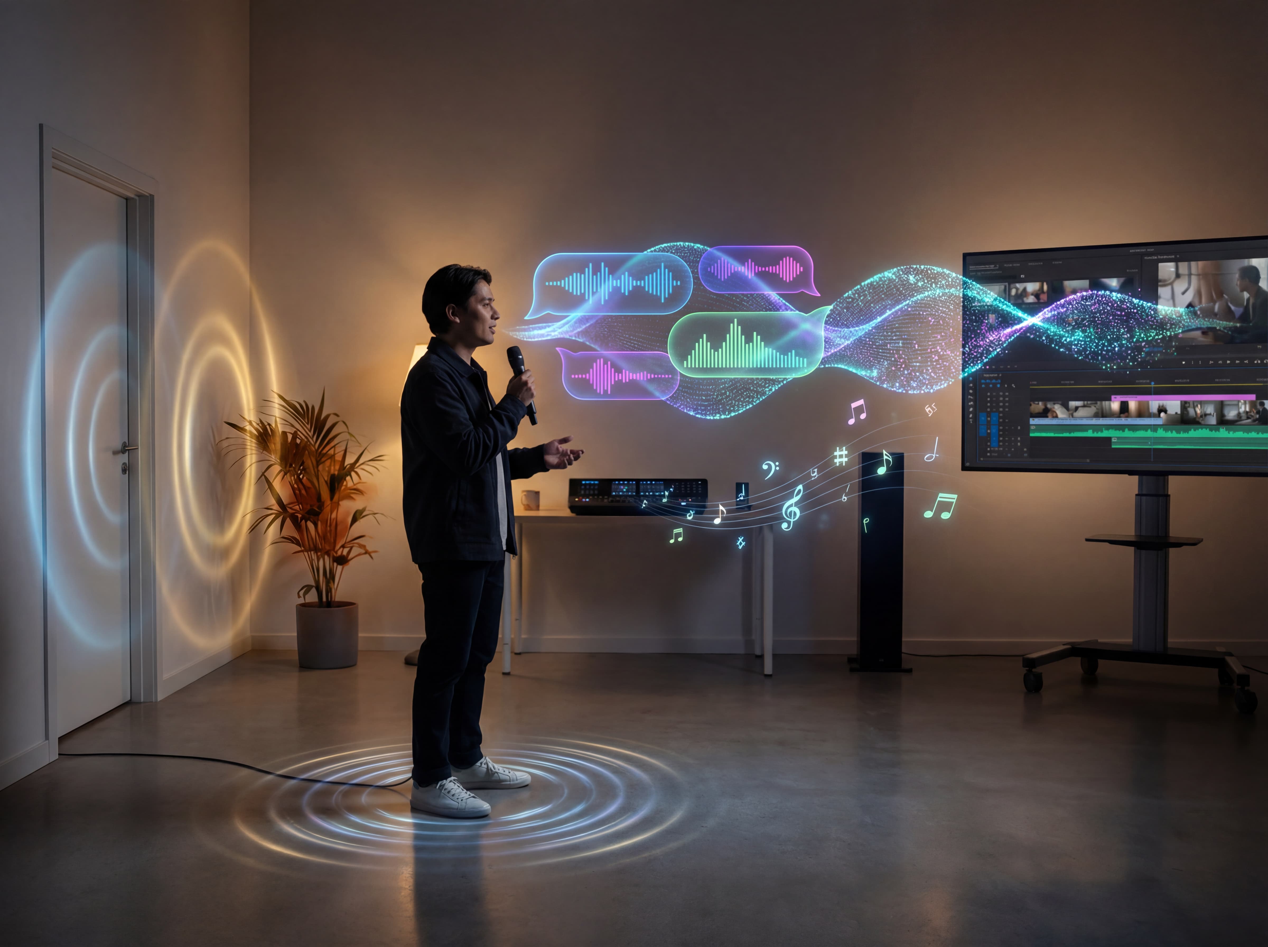 Get video with built-in sound and dialogue