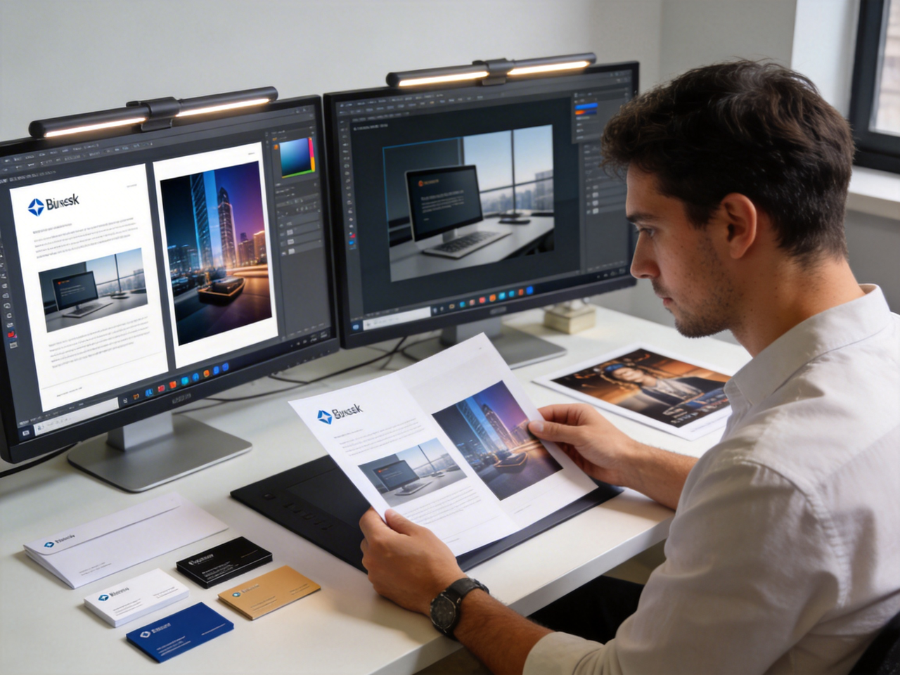 Upscale brand elements to high quality on Framia Pro
