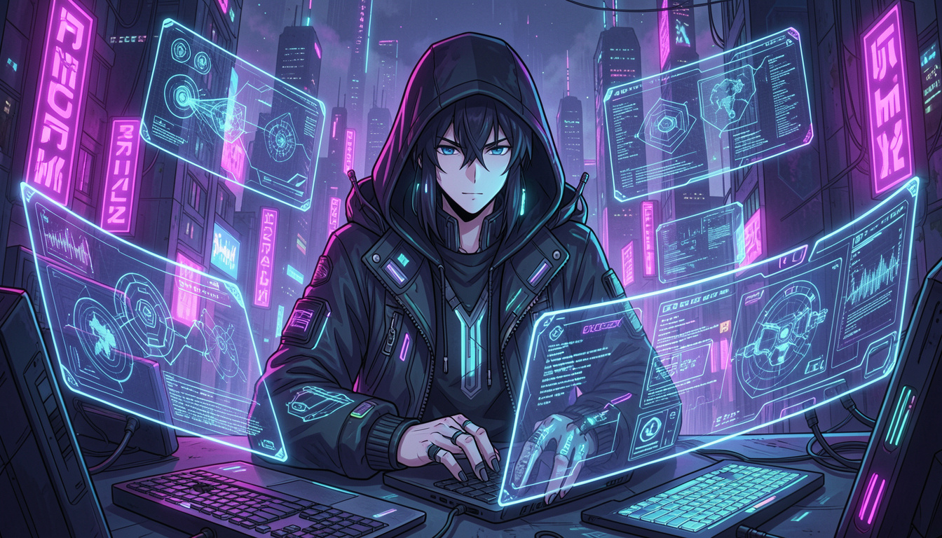 Anime Cyber Hacker
