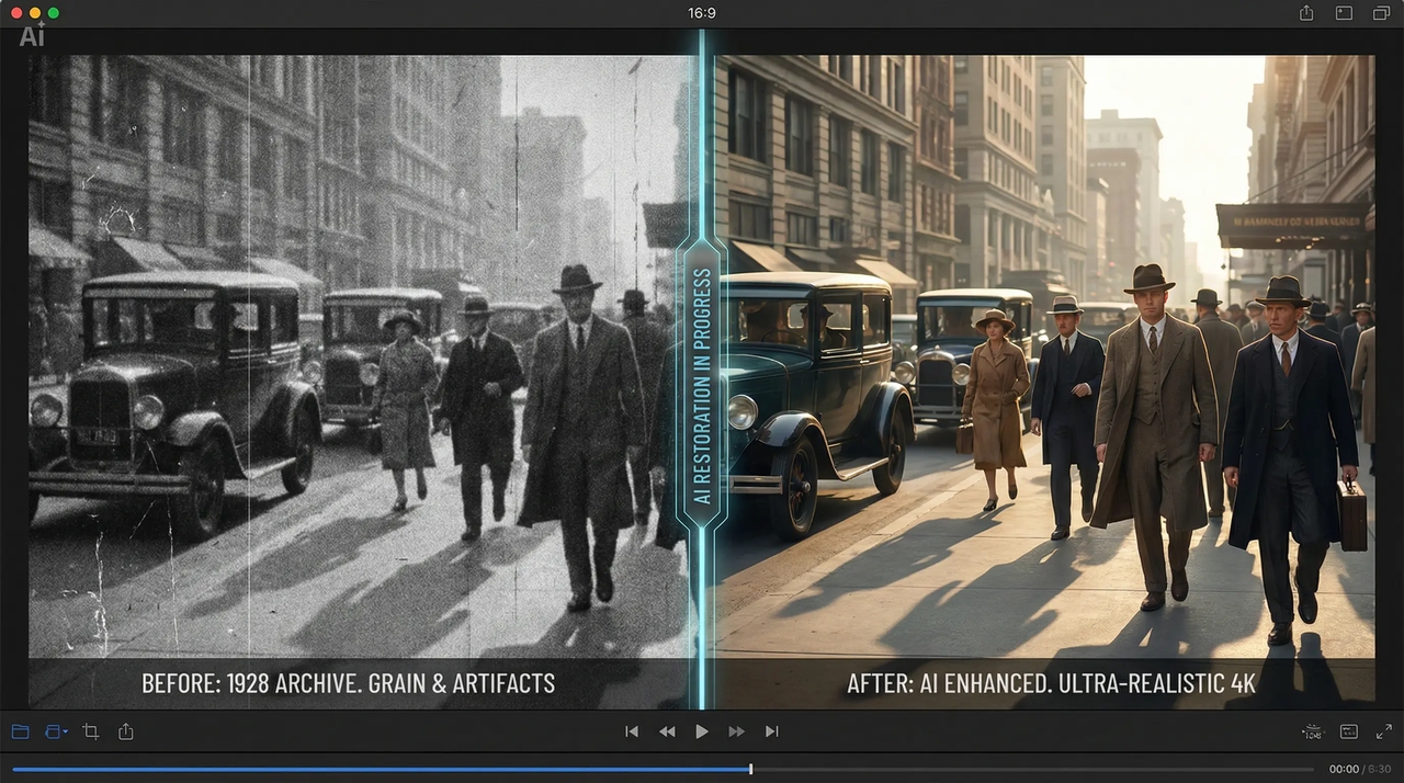 Old and archival video restoration