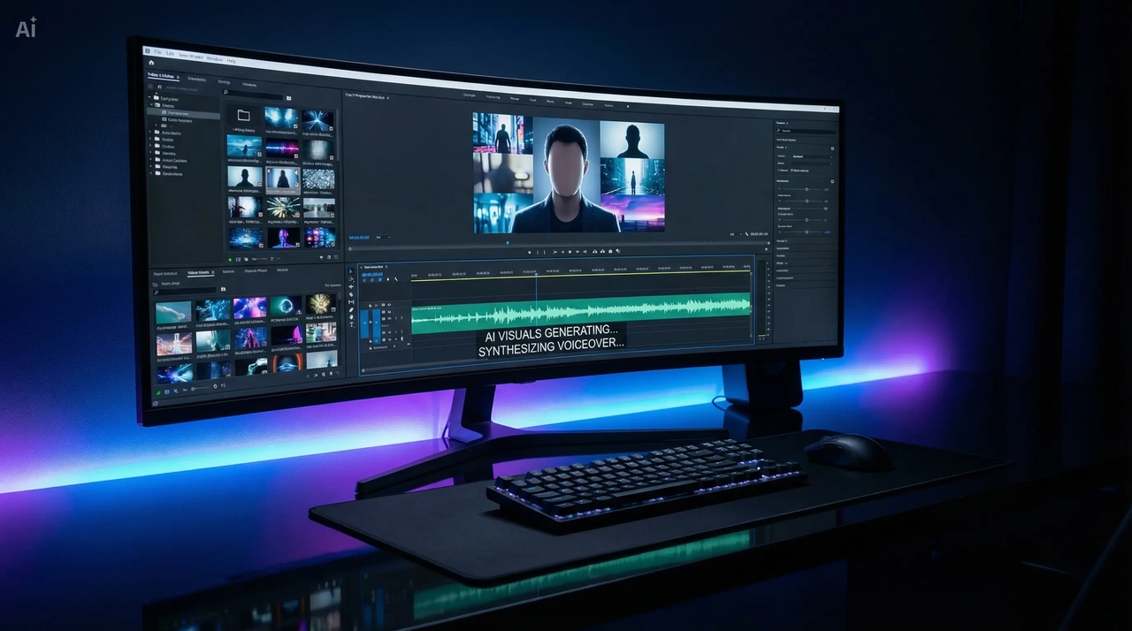 - Faceless video montage for content creators