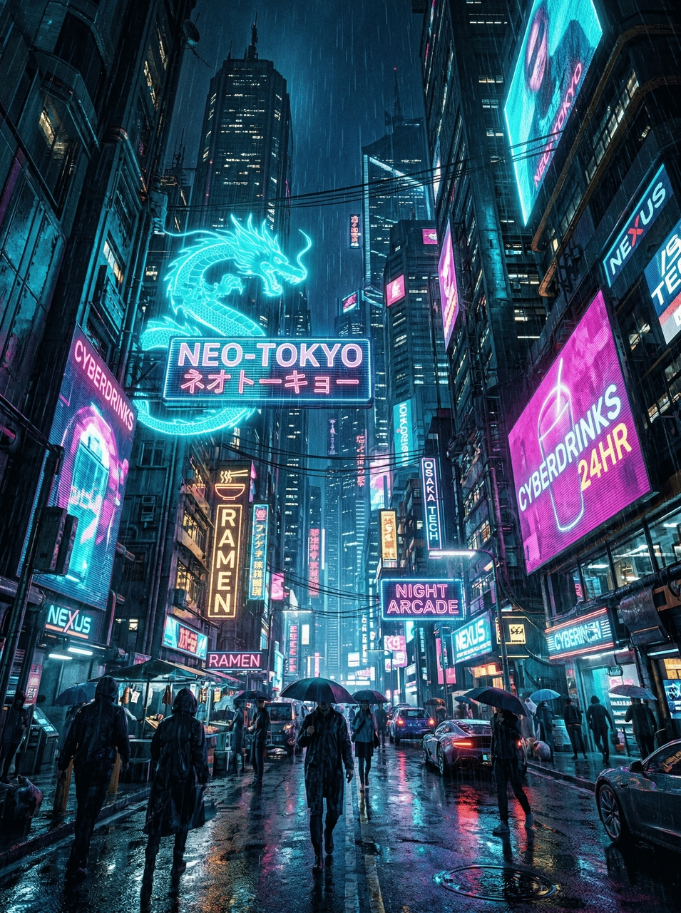 Cyberpunk City Glow