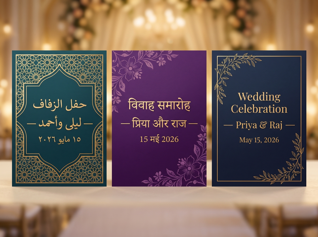Render correct text in the invitation videos
