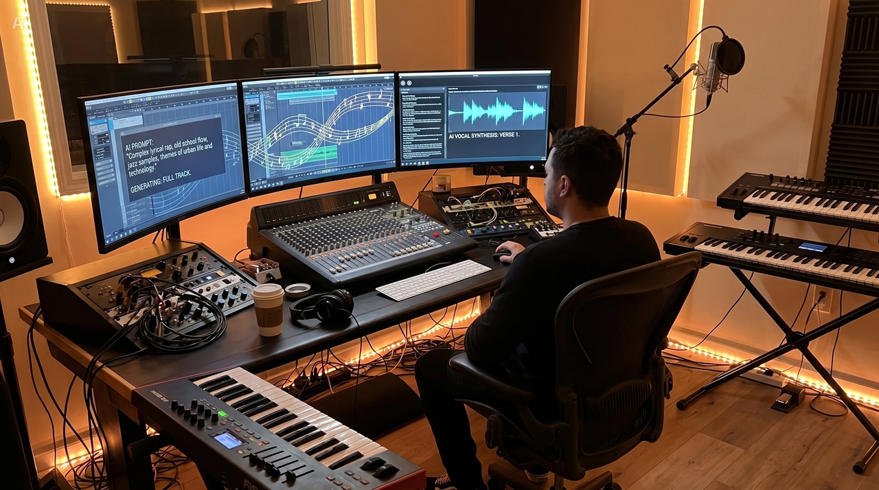 Text-to-music creation