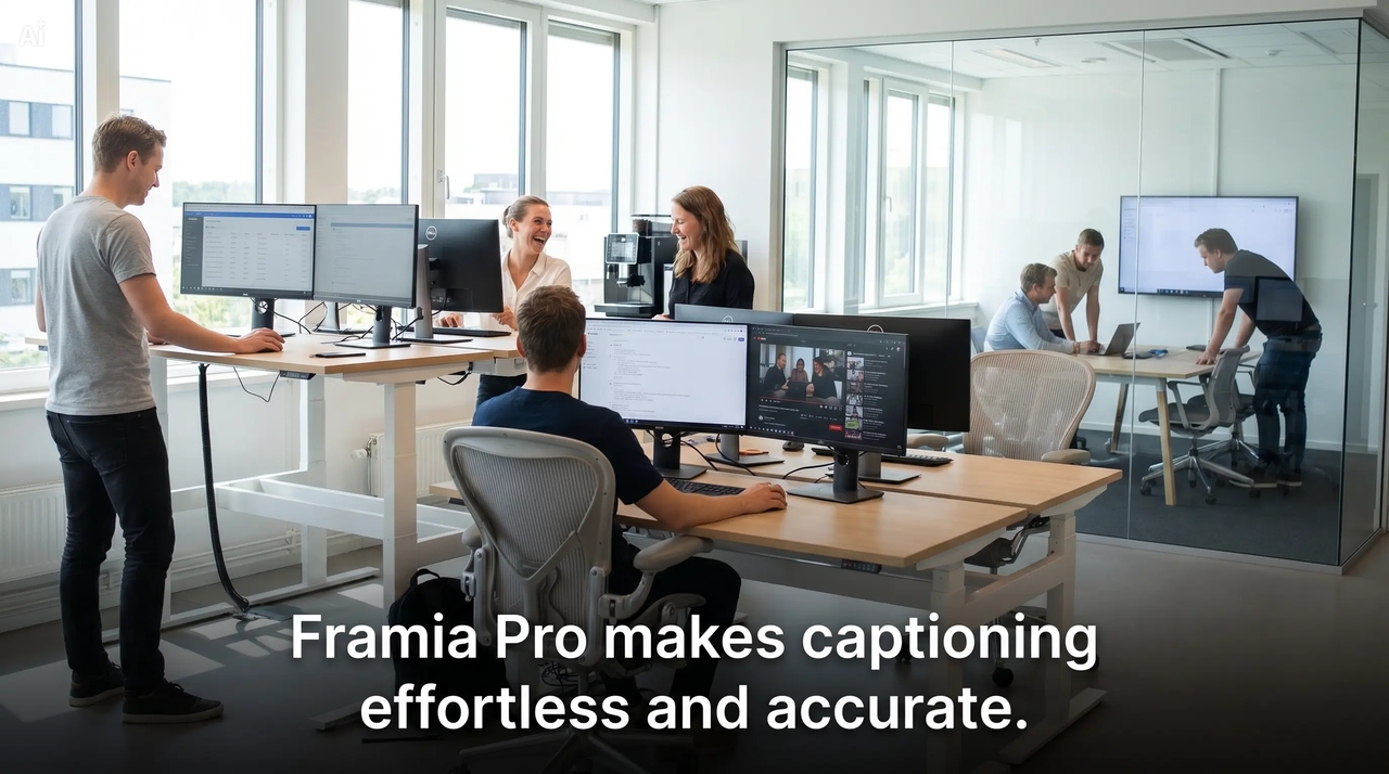 Generate accurate captions with AI instantly