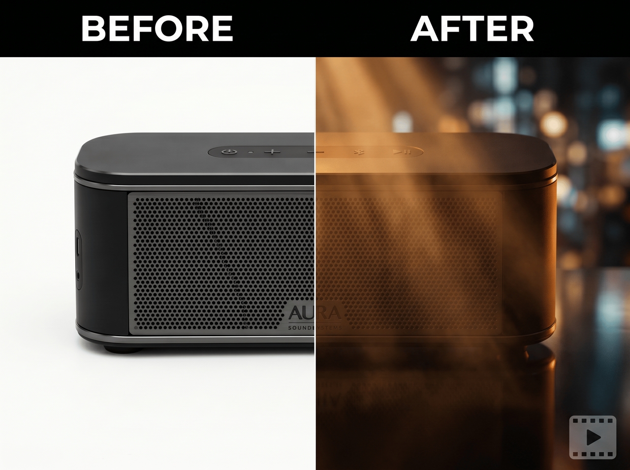 1. Plain product photo → cinematic product video with motion and audio
