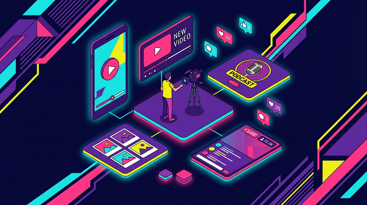 Dedicated social media content creators