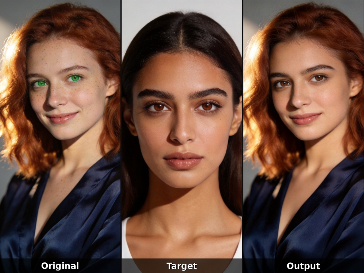 Generate realistic facial blending