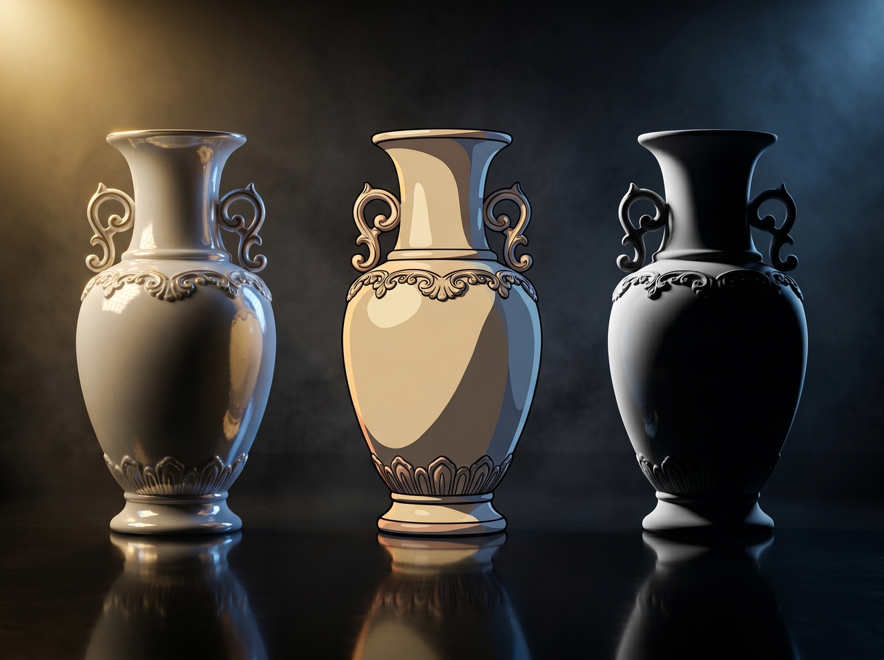 Create renders in different artistic styles