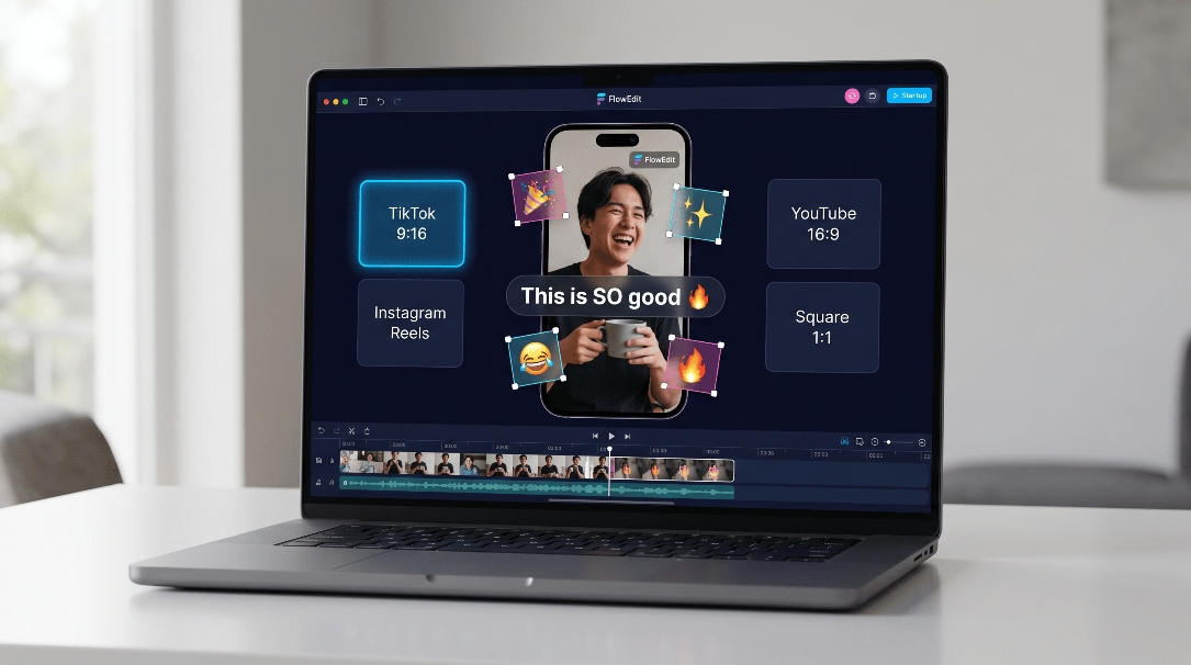 Multi-platform video resizing for social media