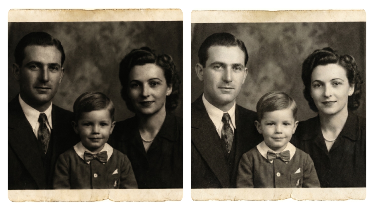 Vintage heritage photo scan