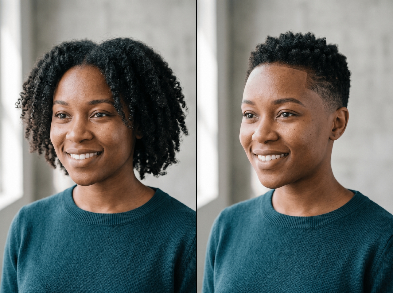The textured buzz cut (Natural hair type)