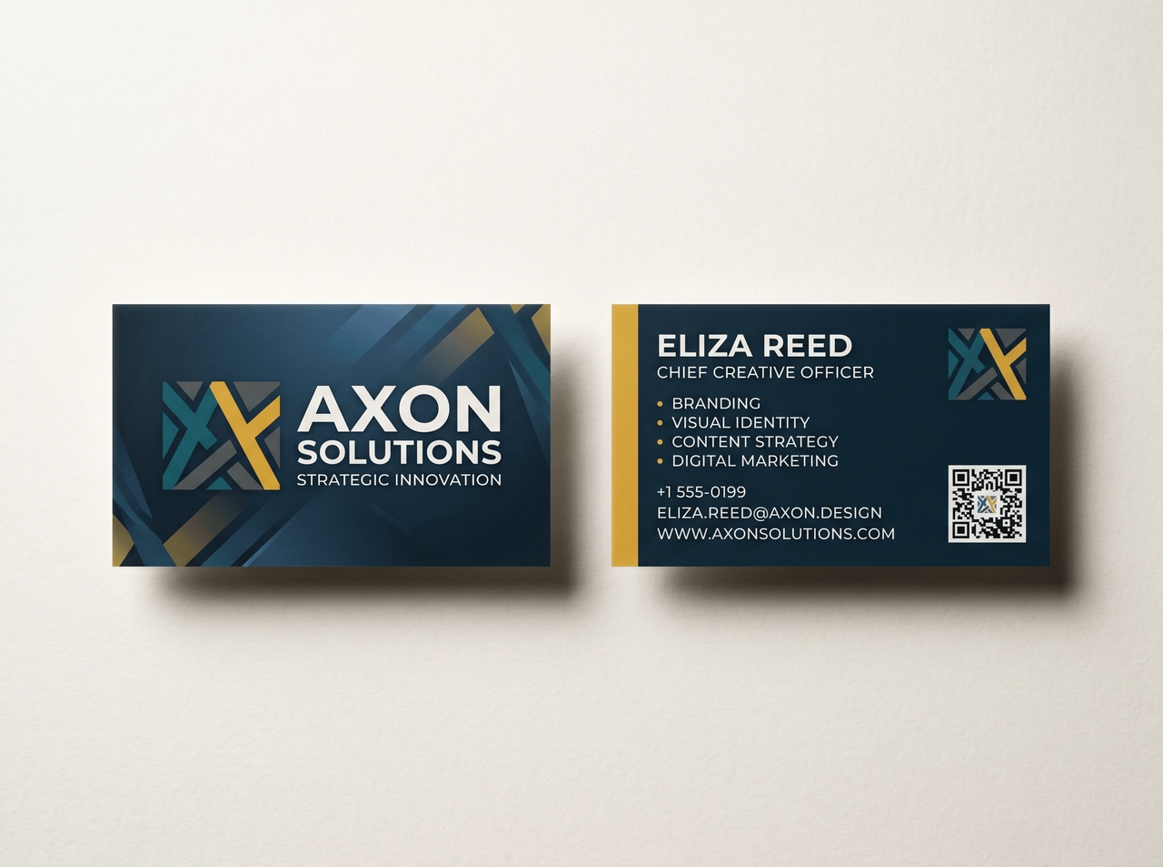 Generate front and back card designs