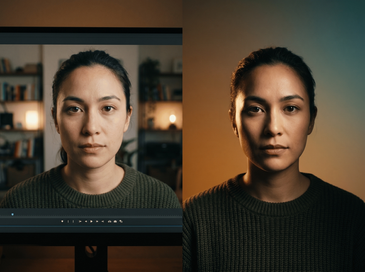 Edit videos or images after AI correction
