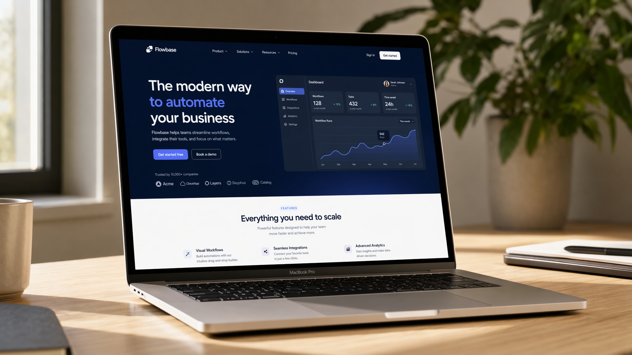 AI website mockup generator