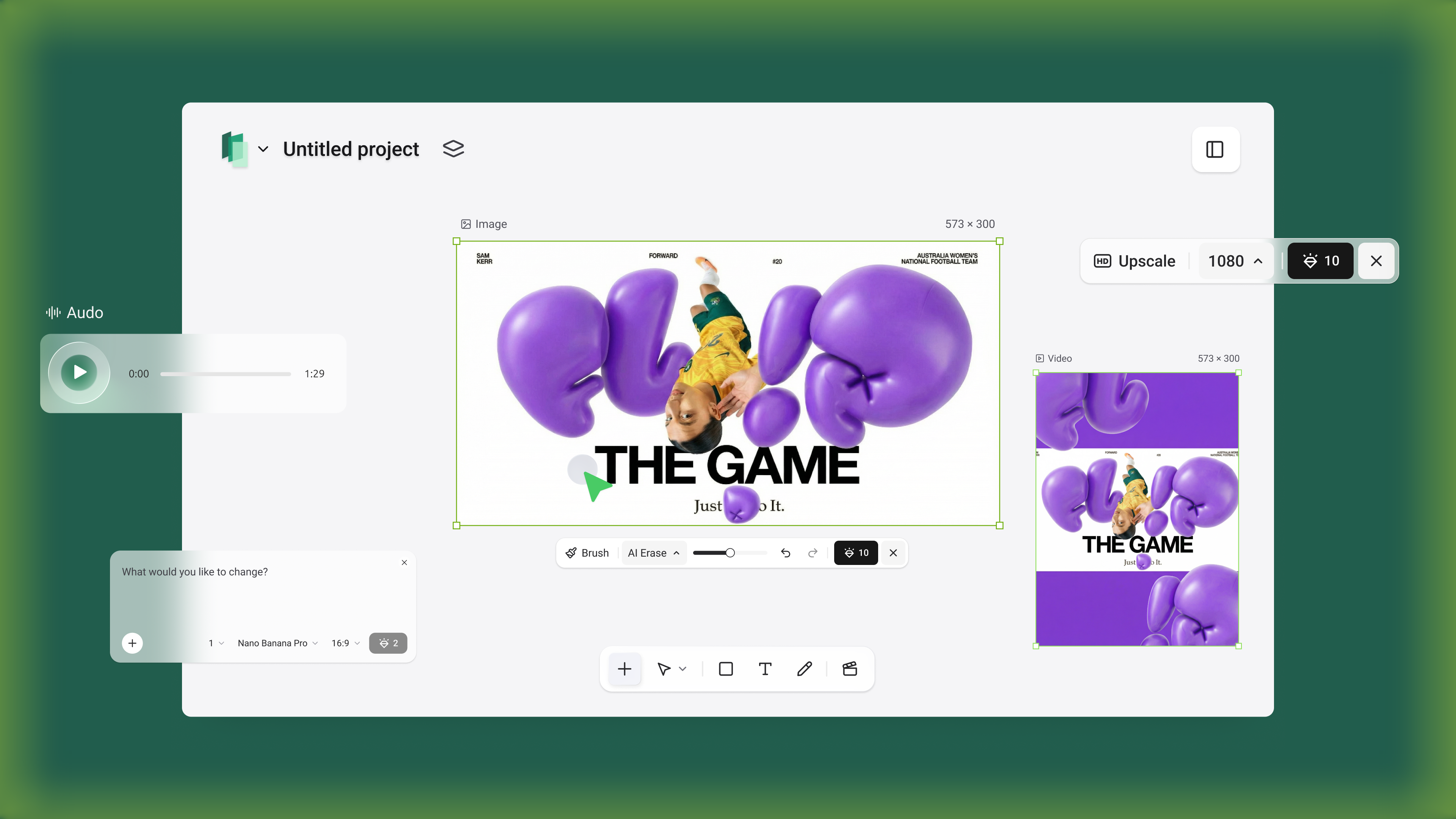 Intelligent Canvas - AI Image Editing Interface