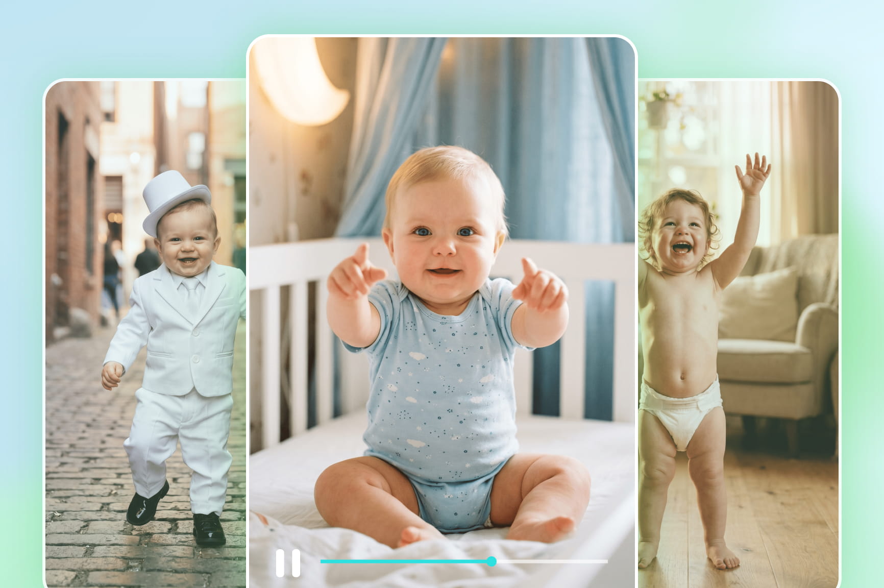 Baby AI Video Generator for Talking and Dancing Baby Clips